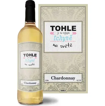 Víno Sablio Bílé víno Tohle je ta nejlepší tchyně na světě: 0,75 l