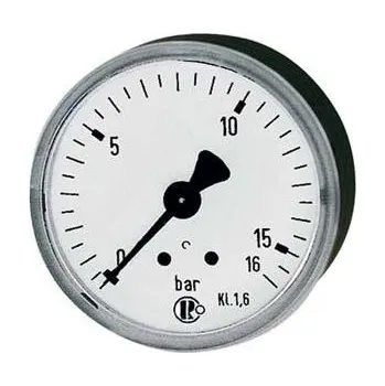 Kompresor Manometr, se zadním středovým připojením 50mm 0-6 barů G1/4" RIEGLER