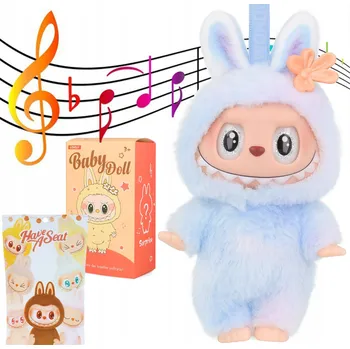 plyšák Hračka plyšák figurka Plyšová Hračka přívěsek na klíče Interaktivní zpívá Hrající LABUBU