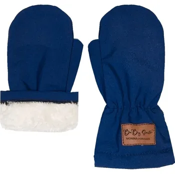 Rukavice Softshellové rukavice s beránkem - Modré Velikost: 3-4 roky