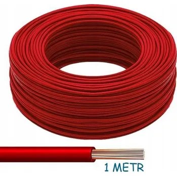 elektrický kabel Kabel LGY 25 mm² červený, 1 metr