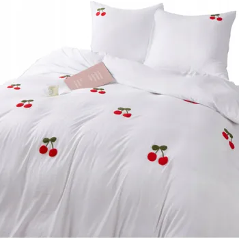 Povlečení DEKORAČNÍ POVLEČENÍ Z MIKROVLÁKNA VIŠNĚ 140x200 + 1 POVLEČENÍ NA POLŠTÁŘ SOUPRAVA CUTY
