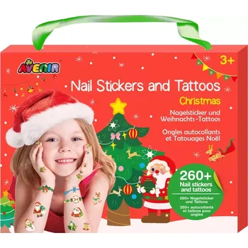 Tetování Samolepky na nehty a dočasné tetování – Vánoce