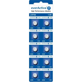 Článková baterie Alkalické mincové baterie AG5 / LR754 / LR48 – blister 10 ks