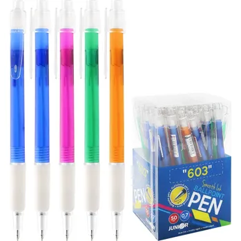 Kuličkové pero JUNIOR 603 0,7 mm - modrá náplň (mix /cena 1ks)