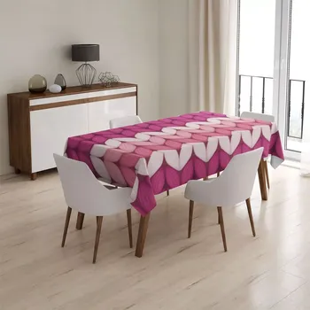 ubrus Sablio Ubrus Střídajíci růžové pletení - 130x170 cm