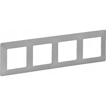 Rámeček čtyřnásobný Legrand stříbrný