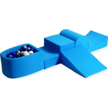 Dětské hřiště Pěnové dětské hřiště se skluzavkou a bazénkem micro modré