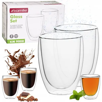 Sklenice Sklenice na kávu Kamille 350 ml 2 ks