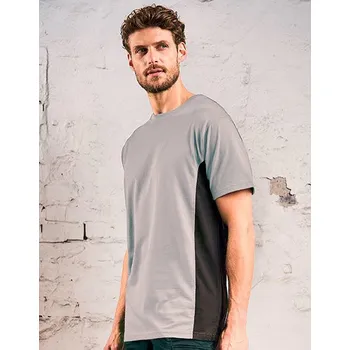 pracovní tričko Excd by Promodoro Unisex triko CD3590 New Light Grey (Solid)-Charcoal (Solid) L