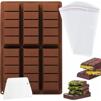 Forma na pečení FORMA NA TYČINKY MUSLI, PEČENÍ TYČINEK, DUBAJSKÉ ČOKOLÁDY