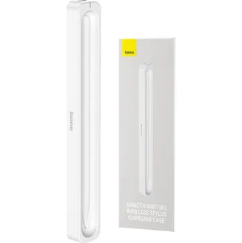 Pouzdro na mobilní telefon Pouzdro s indukční nabíječkou pro stylus Baseus Smooth Stylus (bílý)
