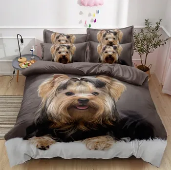 Povlečení Top textil Povlečení Jorkšír 5D 140x200, 70x90 cm