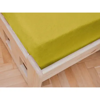 Prostěradlo Dětské prostěradlo Jersey žluté 70x140 cm