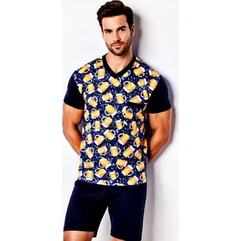 Pánské pyžamo Pánské Pyžamo Krátké FOLTÝN PK 491 Velikost: 3XL