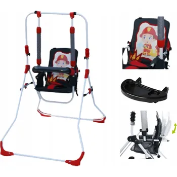 Dětská houpačka Skládací houpačka 3v1 pro děti + židlička + tác, houpátko PL