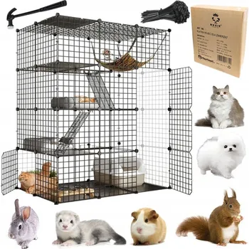 KOTEC KLEC PRO PSA KOČKU PRASÁTKA KRÁLÍKA MODULÁRNÍ VÝBĚH OHRADA VELKÁ 144 cm