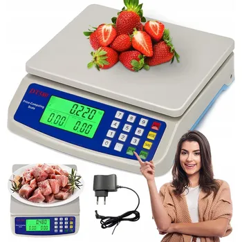 Kuchyňská váha DIGITÁLNÍ KUCHYŇSKÁ VÁHA S LCD, FUNKCE TÁROVÁNÍ, 3 JEDNOTKY MĚŘENÍ, 30 kg