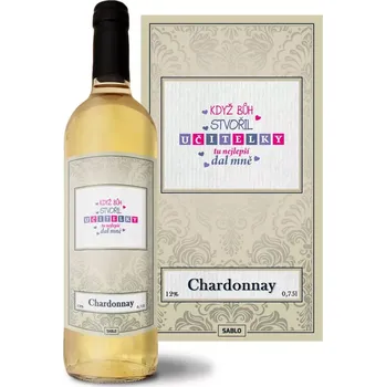Víno Sablio Bílé víno Když Bůh stvořil učitelky: 0,75 l