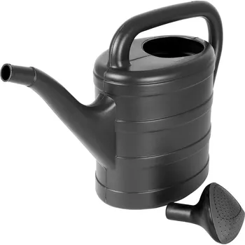 Konvice na čaj Plastová zahradní konvice 5 l šedá