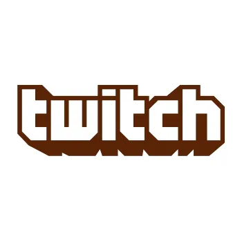 samolepka Twich - jedna barva (15 - hnědá) SAMOLEPKA NA AUTO, NÁLEPKA, FÓLIE, POLEP, TUNING, VLASTNÍ TEXT, TISK, AUTOSAMOLEPKY.cz, POLEPY, OBRÁZEK, LOGO, 3D STICKERS