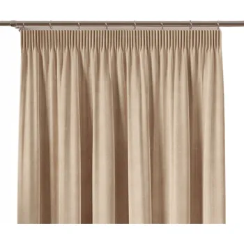 Obraz Hotový závěs na pásce s žabkami, tmavě krémová 140x230 cm, SAMETOVÁ, hladký samet