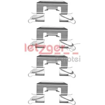 Přislušenství brzdového systému Sada příslušenství, obložení kotoučové brzdy METZGER 109-1772