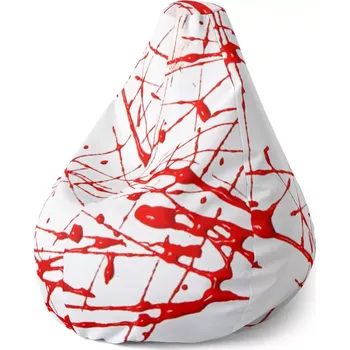 Sedací pytel Sablio Sedací vak Pear Krvavé cákance - 70 x 95 x 15 cm