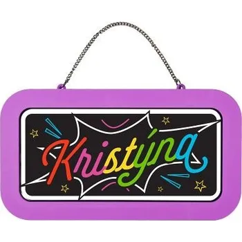 Party dekorace ALBI Neonová cedulka se jménem - Kristýna