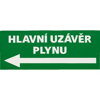Traiva s.r.o. Hlavní uzávěr plynu vlevo Verze: Plast 210 x 80 mm tl. 0.5 mm - Kód: 10918