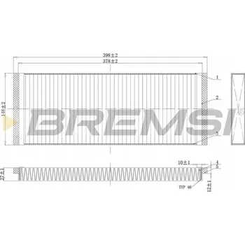 Kabinový filtr KABINOVÝ FILTR VW PASSAT B5 1.9 TDI 08.98-11.00 8D0091800