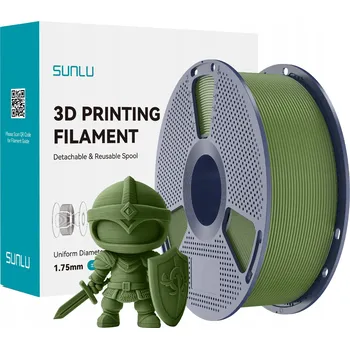 Filament PLA filament+ SUNLU 1,75 mm 1 kg olivově zelený