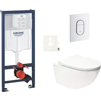 Klozet Grohe Závěsný wc set do lehkých stěn / předstěnová montáž SAT Infinitio SIKOGRSIN11ASH0