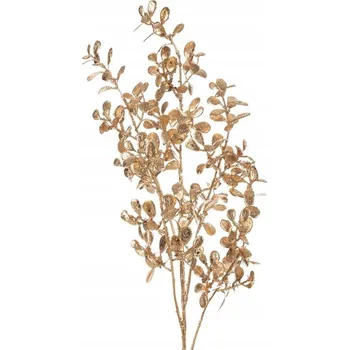 Vánoční dekorace 6X VÁNOČNÍ VĚTVIČKA dekorace 115 ZLATÁ EUROFIRANY