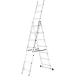 Higher Hliníkový žebřík 3x7 příček 4,25 m třídílný 6307