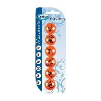 Dekorativní magnet Magnet Centrum smile 20 mm 6 ks