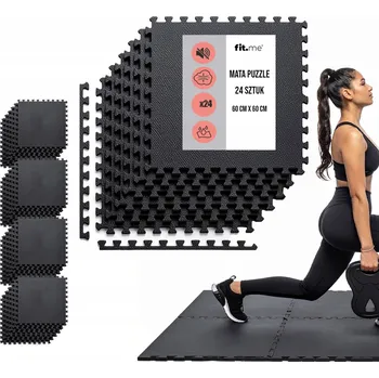 podložka na cvičení Podložka na cvičení Fit.Me 60 cm x 60 cm černá