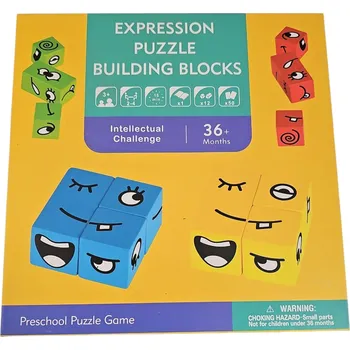 Puzzle Leventi Puzzle stavební kostky Expression