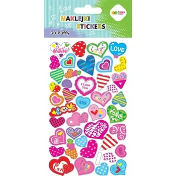 samolepka Samolepky - Srdíčka Happy Color