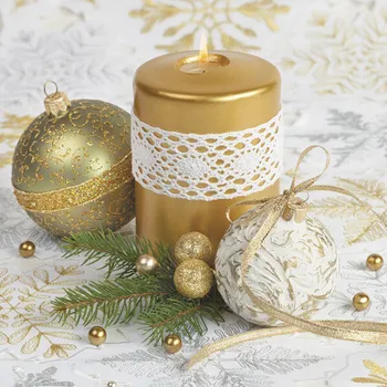 Papírový kapesník Ubrousky DAISY L Gold Candle, 20ks
