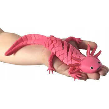 Figurka Axolotl XL segmentový 3D – Pohádková, Ohebná, Pohyblivá Figurka, hračka