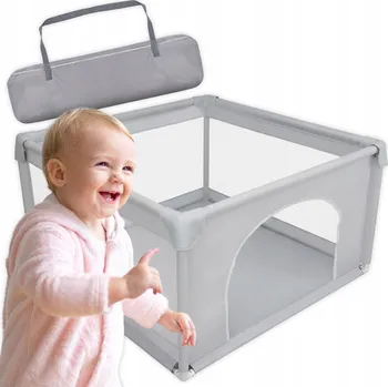 Dětská ohrádka DĚTSKÁ OHRÁDKA 120x120 PRO DĚTI A MIMINKA BEZPEČNÝ SUCHÝ BAZÉN + TAŠKA