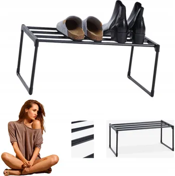 police Szafka na buty BORNHOLM 56 x 23 x 30 cm černá