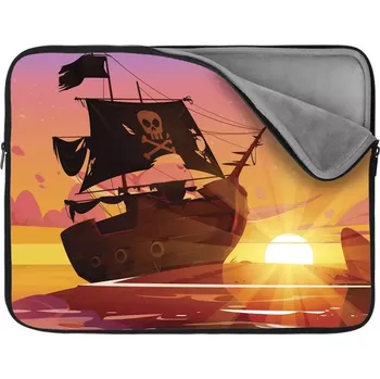 pouzdro na notebook Sablio Obal na notebook Pirátská loď při západu slunce - 13"