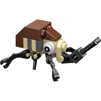 ostatní stavebnice Stavebnice 8 x 7 cm nosorožík 21 dílků Hnědý hmyzí model z kostiček Stylizovaný nosorožík s výrazným rohem pro kreativní skládání