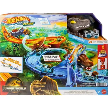 autodráha Hot Wheels RacerVerse Jurassic World Mořská dinosauří honička