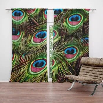 Závěs Sablio Závěs Paví peří: 2ks 140x250cm