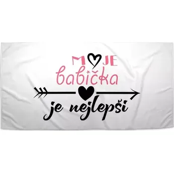 Osuška Sablio Ručník Moje babička je nejlepší - 50x100 cm