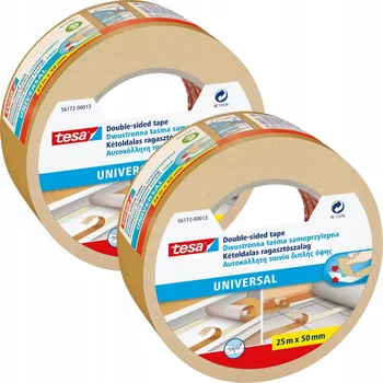 Lepicí páska Oboustranná lepicí páska tesa universal na koberce 25 m x 50 mm