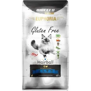 Krmivo pro kočku EUPHORIA Bezlepkové krmivo pro kočky Krůta a Krmivo 1,5 kg